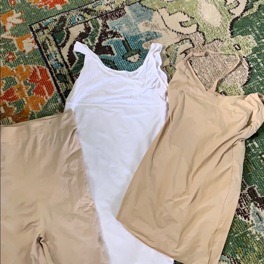 Lot of 3-2 slips 1 biker short Yummie  Tummie  lg
